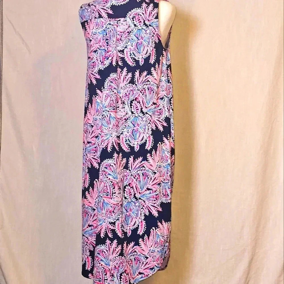 Lilly Pulitzer Dresses & Skirts - Lilly Pulitzer Naila Blue Oyster Bay Midi S Resortwear,Vacay Dress